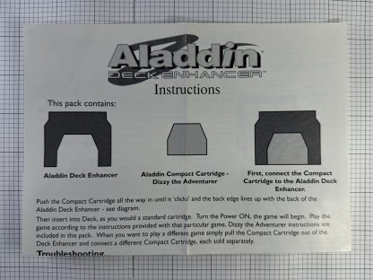 Aladdin Deck Enhancer For Nintendo NES - Box, Manual original PHONE SCRIPT - Image 6