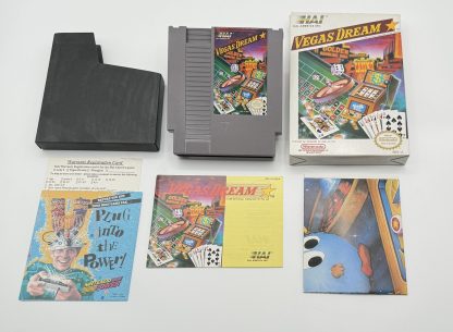 VEGAS DREAM (Nintendo NES, 1989) Complete In Box w/ Poster!