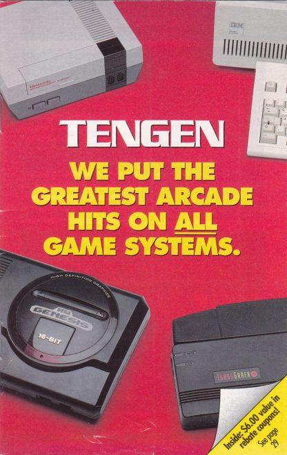 TENGEN mini catalog insert pamphlet brochure promo mailer 1990-1991