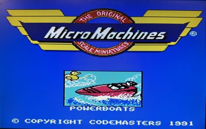 Rare Gold Micro Machines Nintendo Entertainment System - Cartridge, Box, Manual - Image 3