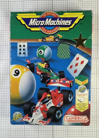 Rare Gold Micro Machines Nintendo Entertainment System - Cartridge, Box, Manual - Image 8