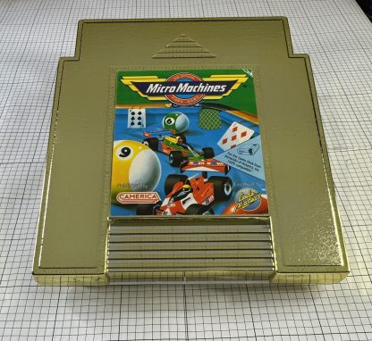 Rare Gold Micro Machines Nintendo Entertainment System - Cartridge, Box, Manual - Image 2