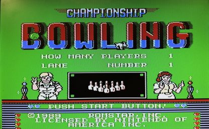 Championship Bowling  (NES, 1989) Complete In Box w/ Poster! - Image 3