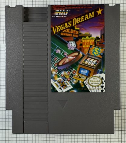 VEGAS DREAM (Nintendo NES, 1989) Complete In Box w/ Poster! - Image 5