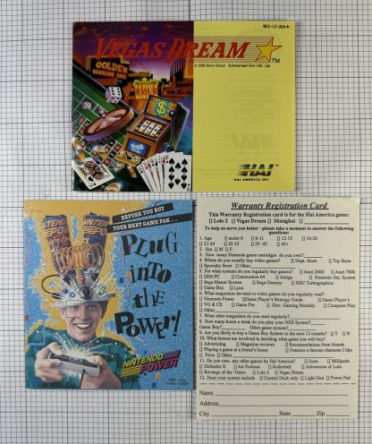 VEGAS DREAM (Nintendo NES, 1989) Complete In Box w/ Poster! - Image 10