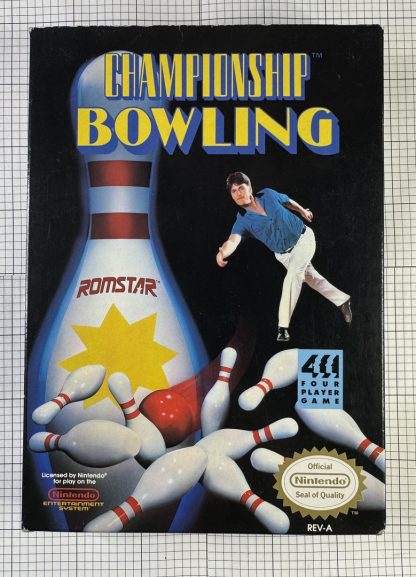 Championship Bowling  (NES, 1989) Complete In Box w/ Poster! - Image 8