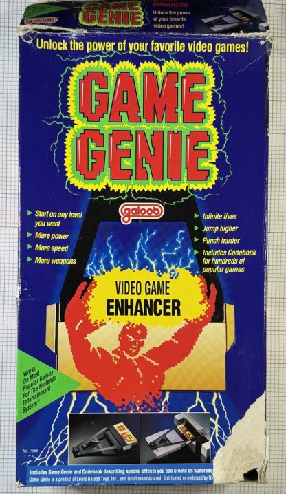 Nintendo NES Game Genie Game Enhancer Galoob w/ Book of Codes Manual & Box - Image 11