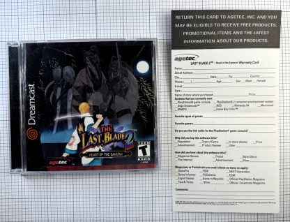 Last Blade 2 : Heart Of The Samurai (Sega Dreamcast)  Manual & Warranty Card ONLY