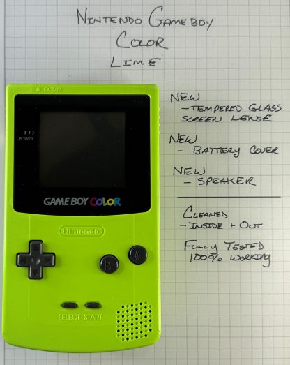 Nintendo Game Boy Color - Kiwi Lime Green CGB-001 - Tested Working!