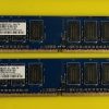 Lot of 2 Nanya (1GB x 2) PC2-6400U DDR2 Desktop Memory (NT1GT64U88D0BY-AD)
