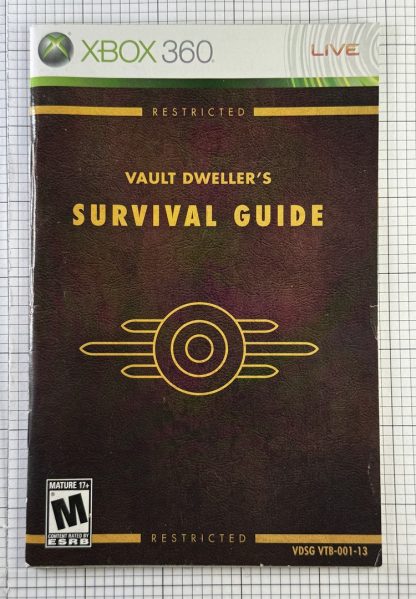 Fallout 3 Xbox 360 Vault Dweller's Survival Guide Manual Booklet ONLY