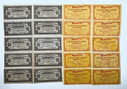 LOT of 20 - Vintage 1950's United Profit Sharing Corporation Coupons - 2 Styles included!