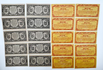 LOT of 20 - Vintage 1950's United Profit Sharing Corporation Coupons - 2 Styles included! - Image 6