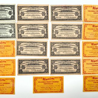 LOT of 19 - Vintage 1950's United Profit Sharing Corporation Coupons - 3 Styles included!