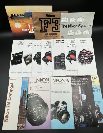 Lot of 16 Vintage Nikon Publications and User Guides