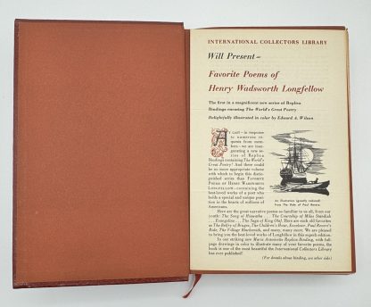 Favorite Poems of Henry Wadsworth Longfellow HC Intl Collectors Library, Ltd Edition - Image 7