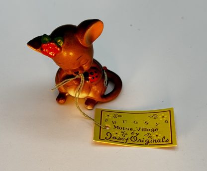Vintage Lot of 7 Josef Originals Mouse Village Figurines (Bride, Bugsy, Mommie, & More) - Image 3