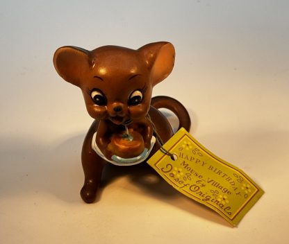 Vintage Lot of 7 Josef Originals Mouse Village Figurines (Bride, Bugsy, Mommie, & More) - Image 8