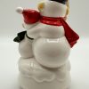Vintage Snow Man and Snow Child Revolving Music Box : Silent Night - Image 4
