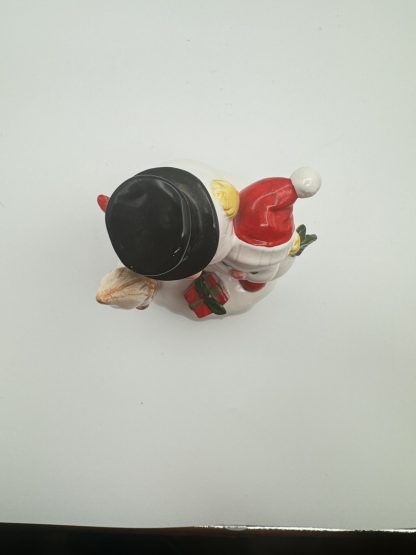 Vintage Snow Man and Snow Child Revolving Music Box : Silent Night - Image 5