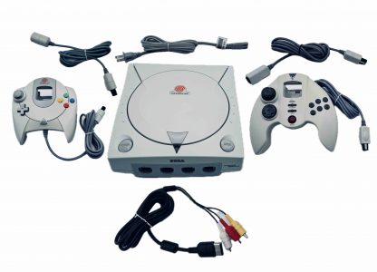 Sega Dreamcast HKT 3020 - 2 Controllers / All Hookups - TESTED WORKING!