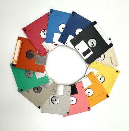 Vintage Rainbow 3.5" Floppy Disk Collection - LOT of 12