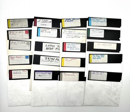 Vintage 20-Pack 5 1/4" Floppy Disk Collection - 80's Hand-Labelled w/ dust sleeve (Nostalgic, Historical, Crafting) - Image 3