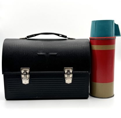 Vintage Thermos Brand Dome Top Victory Lunch Box w/ Thermos
