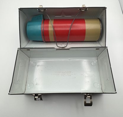 Vintage Thermos Brand Dome Top Victory Lunch Box w/ Thermos - Image 11