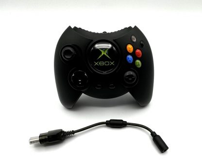 Xbox Duke Controller OEM Microsoft Original X08-17160 Tested + Breakaway Cable - Image 2