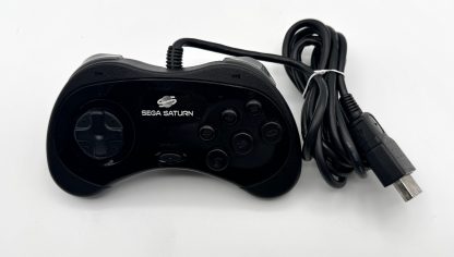 OEM Genuine Sega Saturn Black Wired Gamepad 6-Button MK-80116 Controller TESTED