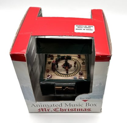 Mr. Christmas Animated Wooden Music Box (Vintage, 2003) - NEW IN BOX