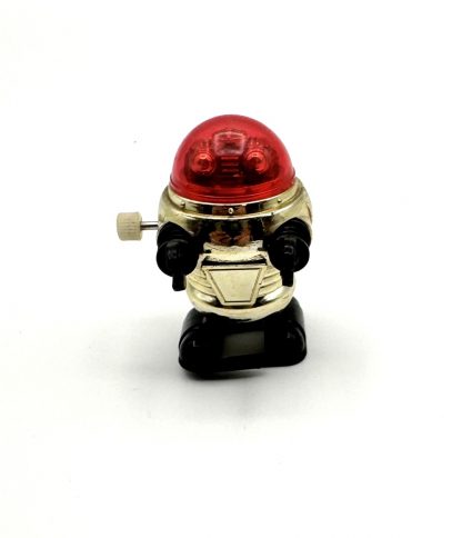 Vintage 1978 TOMY Walking Wind-up Toy Robot Rascal Red Head