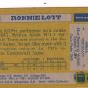 1982 Topps #486 Ronnie Lott Rookie - Image 4