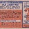 1976 Topps #200 Jack Lambert RC ROOKIE Steelers - Image 2