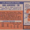 1976 Topps #426 RON JAWORSKI RC Rookie Los Angeles Rams - Image 2