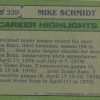 Lot of 5 - 1982 Topps  Mike Schmidt Collection Cards 100,101,162,163,339 - Image 9