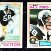 Lot of 2 - 1982 Topps Jack Lambert Card 213 & Card 214