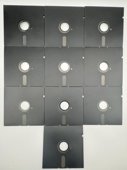 Vintage 5.25" Floppy Disks (10 Pieces) - New Old Stock, Excellent Condition, No Dust Sleeves - Image 3