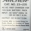 Archer / Radio Shack - AC-DC Fast Charger RC Car NiCad 7.2v / 8.4v 23-235 - Image 2