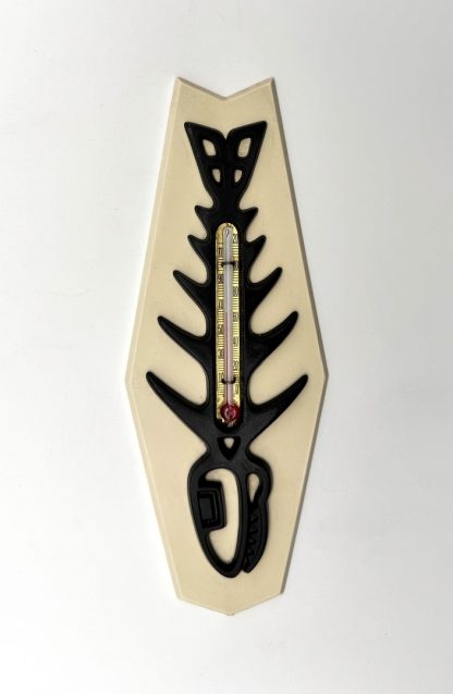 Vintage St. Labre Indian School Fish Bone Wall Hanging Thermometer - Made in USA