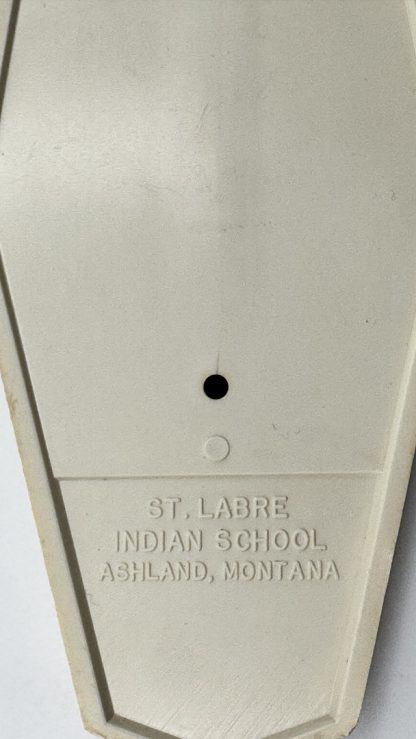 Vintage St. Labre Indian School Fish Bone Wall Hanging Thermometer - Made in USA - Image 4