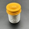 Vintage Kodak Metal Film Storage Canister - White with Yellow Lid - Image 3
