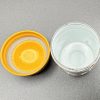 Vintage Kodak Metal Film Storage Canister - White with Yellow Lid - Image 2