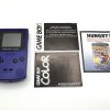 Nintendo Game Boy Color - Grape CGB-001 -  Cleaned / Tested / Working with Manual and Inserts 100% Original NEAR MINT!