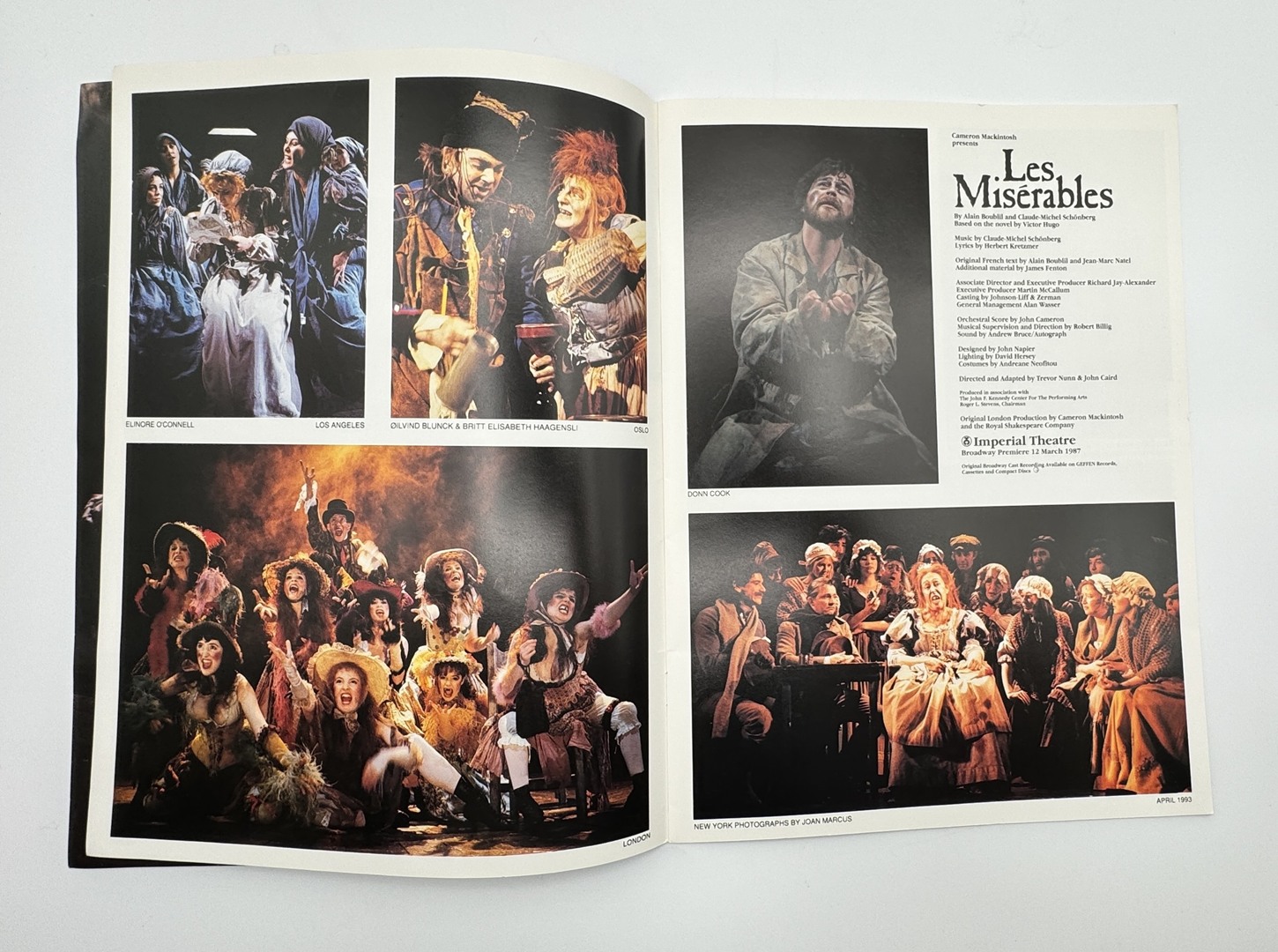 Les Miserables Playbill & Souvenir Brochure and Synopsis 1993 - Imperial Theater NYC - Image 10