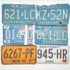 Over 12 Partial Vintage License Plates For Crafting! - Image 4