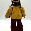 Vintage 1940 Flexo Toys Wonderflex Bendy Indian Girl Doll W/ Tag - 11.5" Tall - New York - Rare Find - Image 6