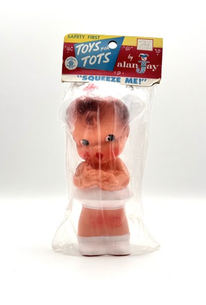 Vintage 1950's  Alan Jay Nurse Kewpie Rubber Squeaky Doll - Mint in original packing