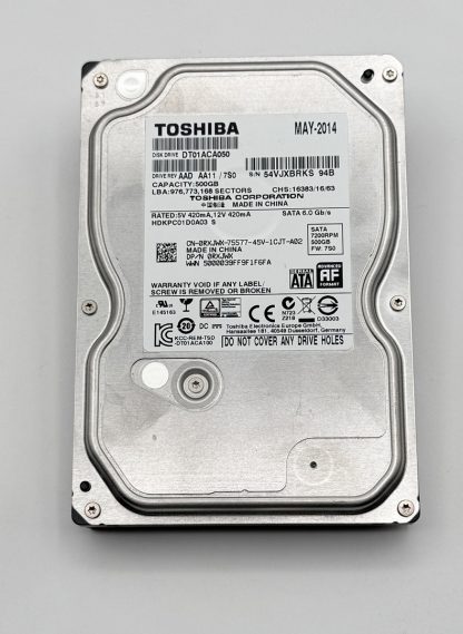 TOSHIBA 500GB DT01ACA050 Hard Drive